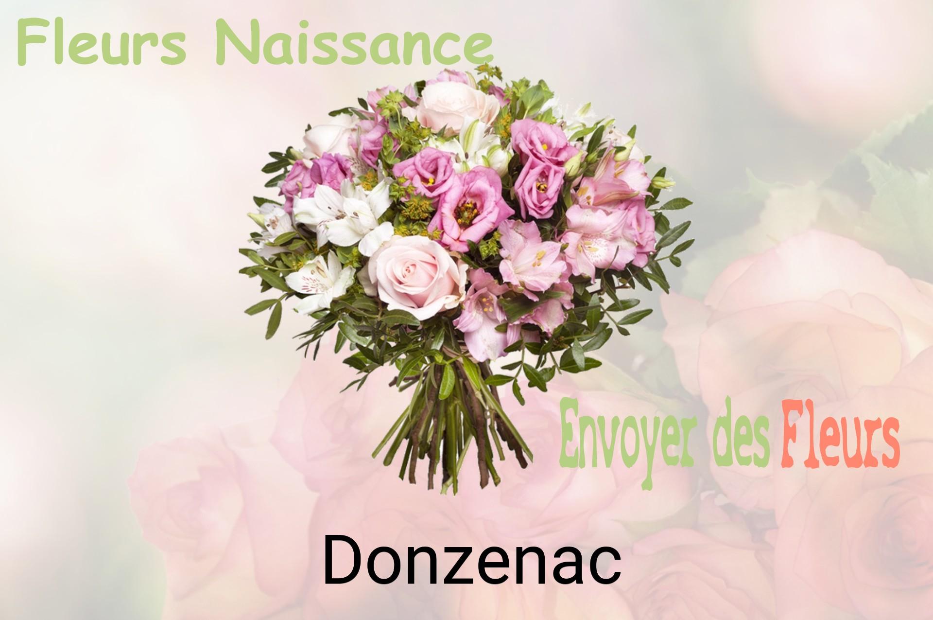 Bouquet de fleurs de naissance livré à Donzenac